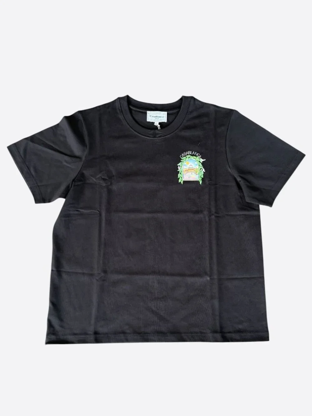 Casablanca Black & Multicolor L'Arche De Tennis Logo T-Shirt